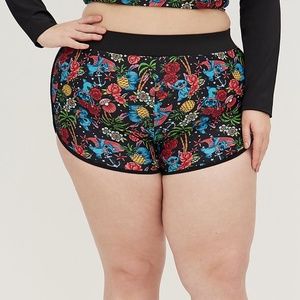 Torrid Disney Lilo & Stitch Tattoo Dolphin Swim Short 5X